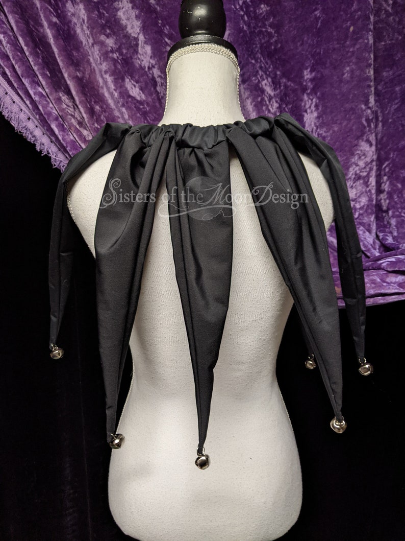 Black Pointed Jingle Bell Clown Collar Jester Neck Piece - Etsy