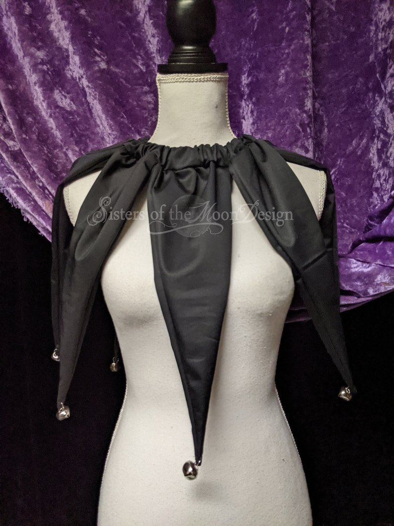 Black Pointed Jingle Bell Clown Collar Jester Neck Piece - Etsy