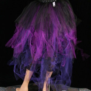 Purple lust bustle Trashy beautiful burlesque tie on adult victorian noir goth gothic vampire costume -- One Size XS-XL -- SistersEnchanted
