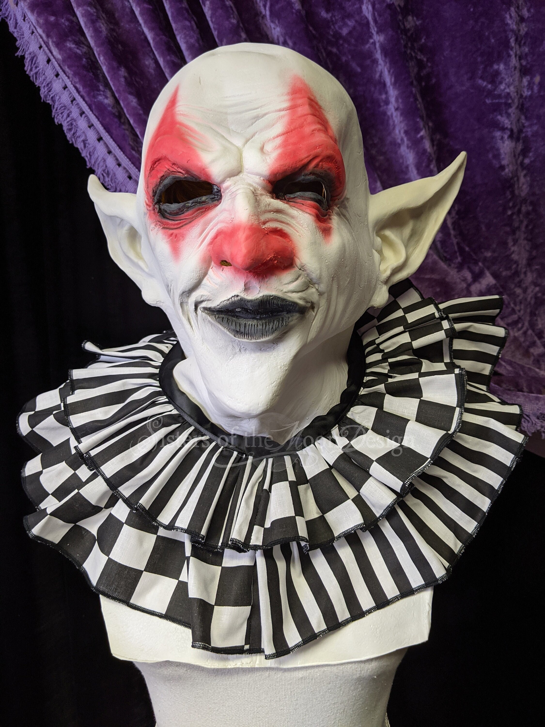 NYCEMAKEUP Faux Col élisabéthain à Volants Rétro Col Clown Pour Homme