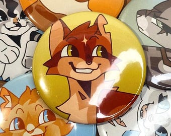 2,5 inch Warrior Cat-knoppen