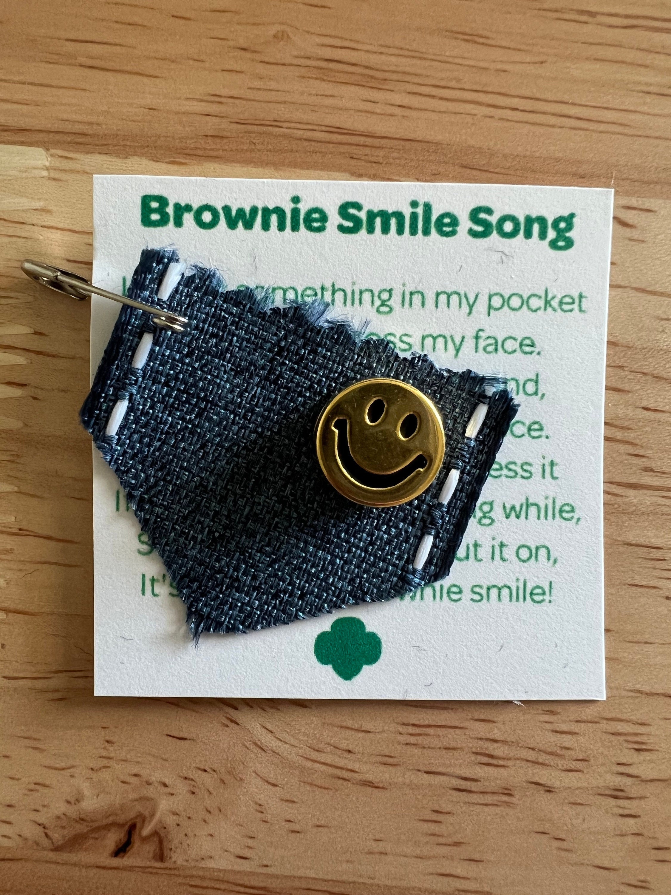 SWAP KIT Girl Scout Swaps Brownie Smile Song Set of 25 Etsy