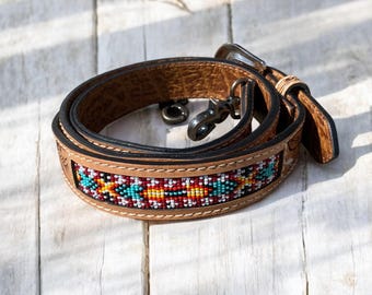Beaded Western Strap - Aztec 1
