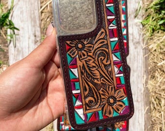 Aztec Leather iPhone Case