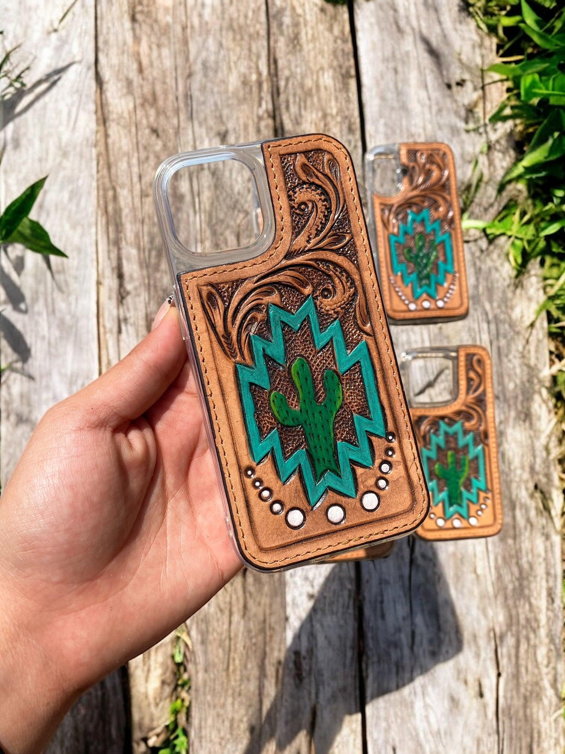 Cactus Leather Phone Case