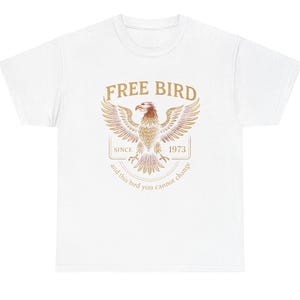 Free Bird Shirt, Oversized Trendy Shirts Comfort Colors Band TShirt, Old School Band T-shirt, Retro Music Shirt, Rock Band Tee