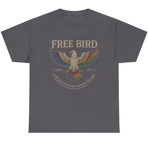 Free Bird Tee, Oversized Trendy Shirts, Comfort Colors Band TShirt, Old School Band T-shirt, Retro Music Shirt, Rock Band Tee
