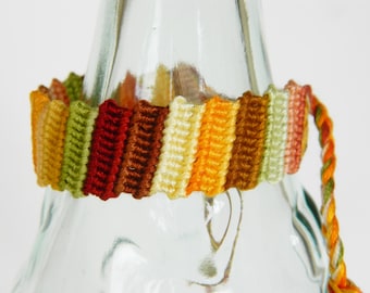 SALE Harvest Flip Flop Ziggy Friendship Bracelet-Ready to Ship-