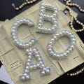 Pearl Patch Letters, 1 Pcs A-Z English Alphabet, Pearl Alphabet Iron-On Patches, Personalise Your Own Clothes & Bags, Alphabet Letter