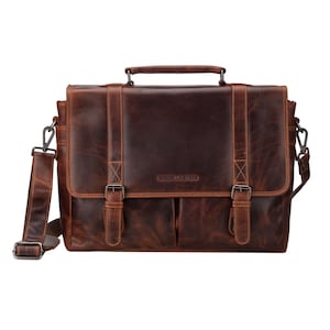 Vintage Leather Boston Bag - Etsy