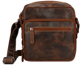 Harbor Leather Messenger Bag – Unisex – Chestnut