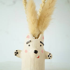 Mini bear vase ,house warming ,bear hug gift