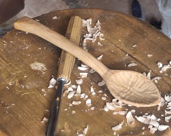 Handcarved wooden spoon