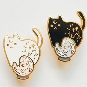 Crystal Ball Cat Enamel Pin