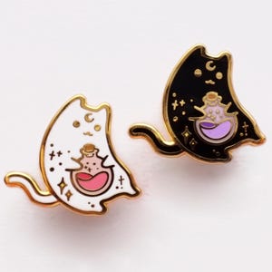 Witch Potion Cat Enamel Pin