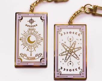 La Luna Tarot Card Keychain