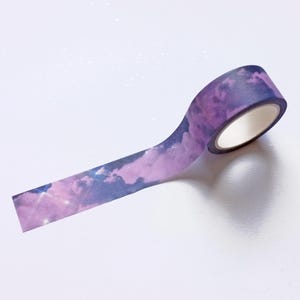 Ruban adhésif Washi rose en forme de nuage