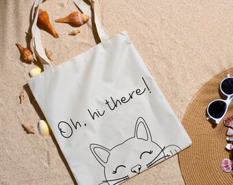 Adorable Cat-Themed Tote Bag – Perfect for Cat Lovers!