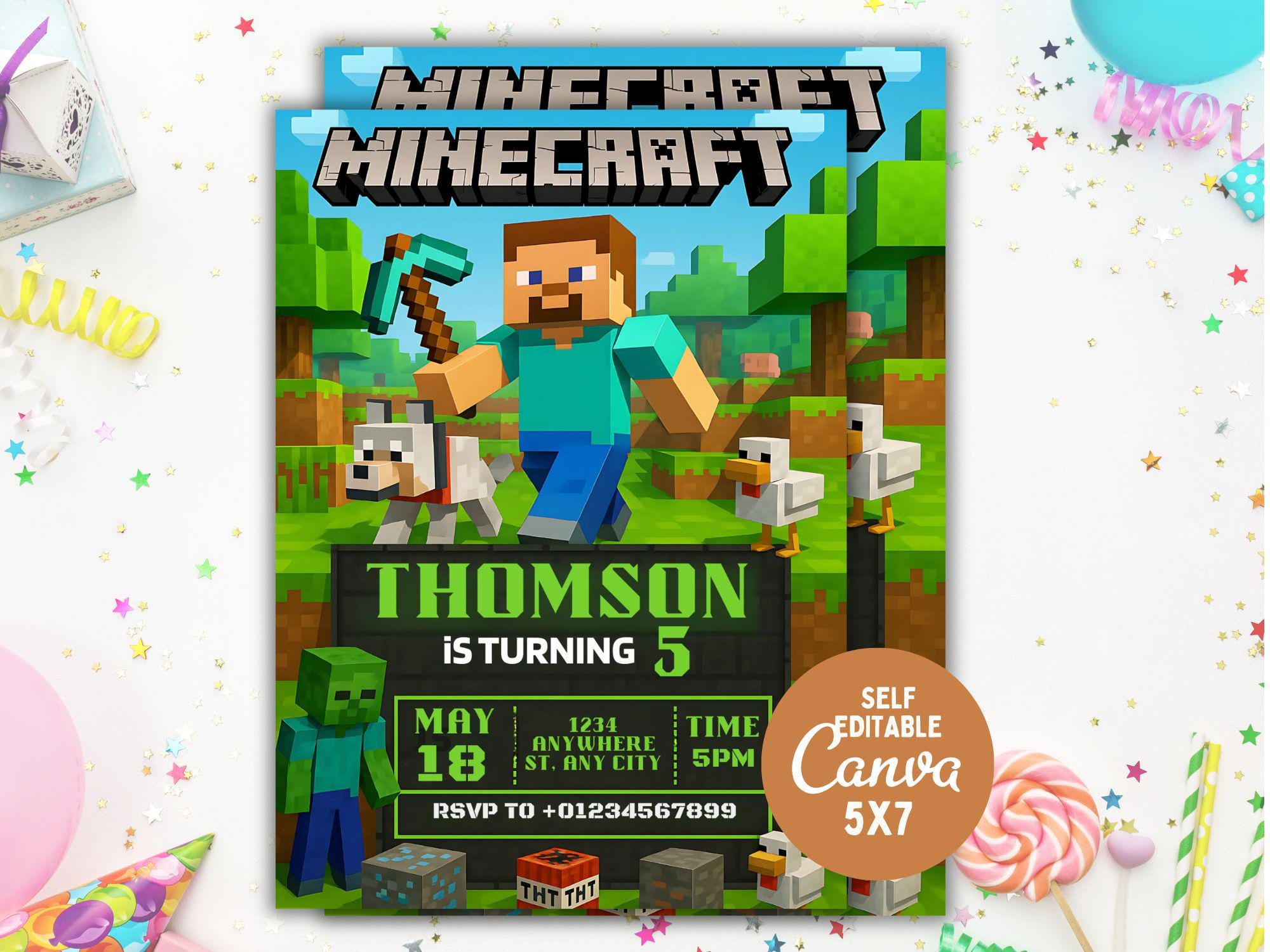 Digital Minecraft Invite