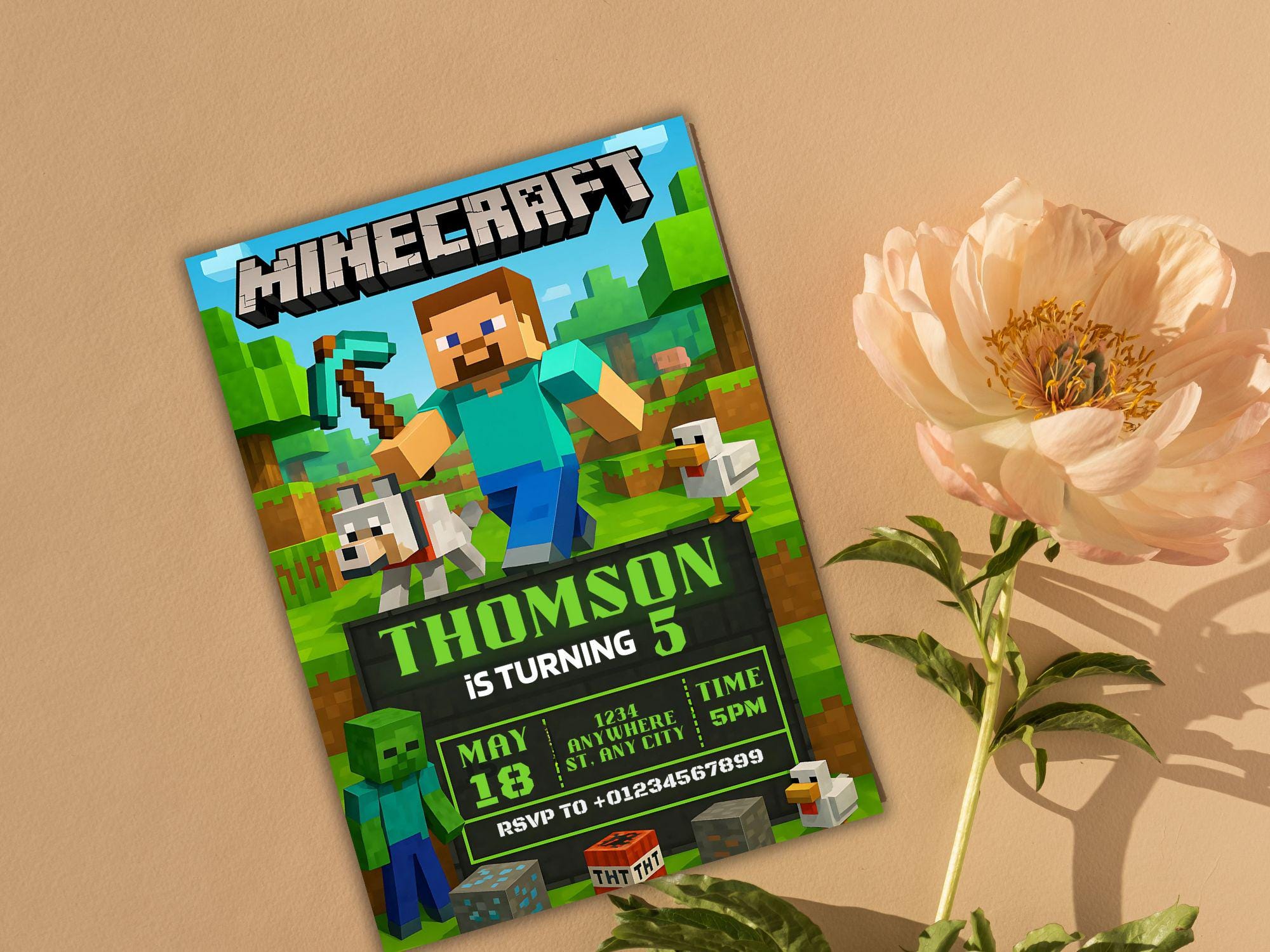 Digital Minecraft Invite