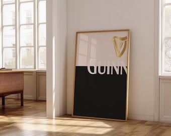 Guinness 'Split the G' Print | Irish Stout Bar Decor (Digital Download)