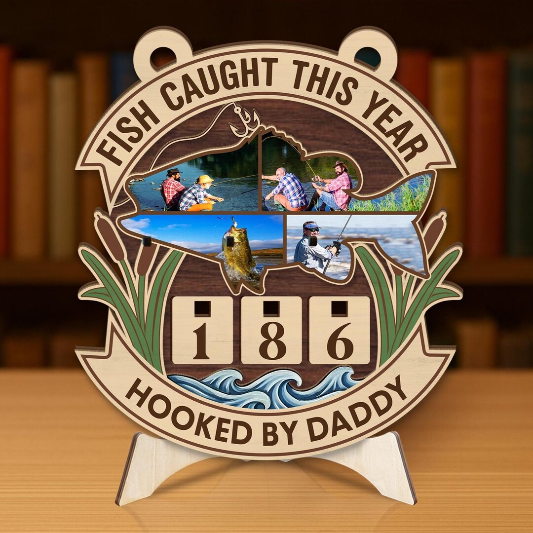 Personalized Fish-caught This Year Plywood Sign, Custom Name and ...