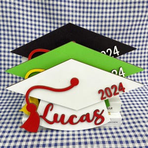 Personalized Graduation Door Hanger, Graduation Cap Door Decoration, Custom Graduation Sign for Home, Unique Graduation Decor for Door, Wall