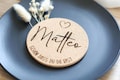 Personalized Cork Coasters | Place Cards & Wedding Favors