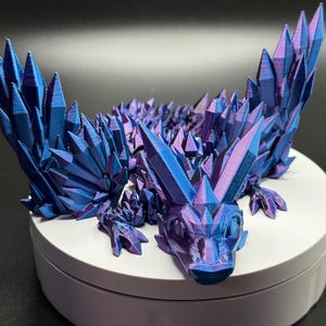 Articulating Baby Crystalwing Dragon, Articulating flexi fidget toy 3d printed designed by Cinderwing