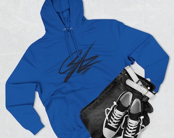 Abstract Brushstroke Logo Hoodie | Minimal Graphic Pullover