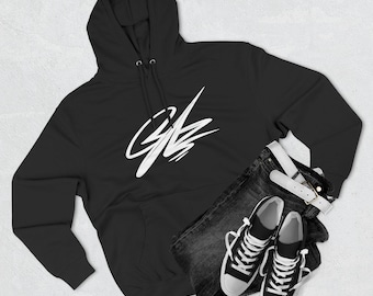 Blank White Hoodie | Three-Panel Fleece Hoodie, Plain Hooded Sweatshirt