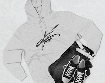 Abstract Signature Scribble Hoodie | Minimal Graphic Pullover
