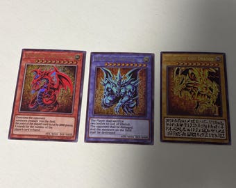 Custom 3X Egyptian God - Slifer Obelisk Ra Ultra English Diy Fan-made