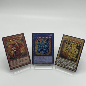 Dieu égyptien - Slifer le dragon du ciel, obélisque le tourmenteur, le dragon ailé de Ra Secret rare carte de procuration personnalisée