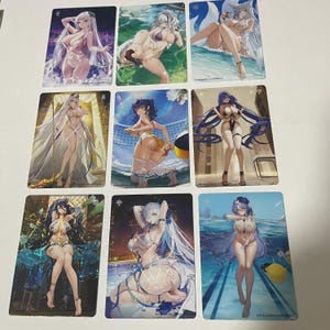 Tarjeta ilustrada ACG Azure Lane Elija cualquier versión Texturizada JP DIY Hecho por fans