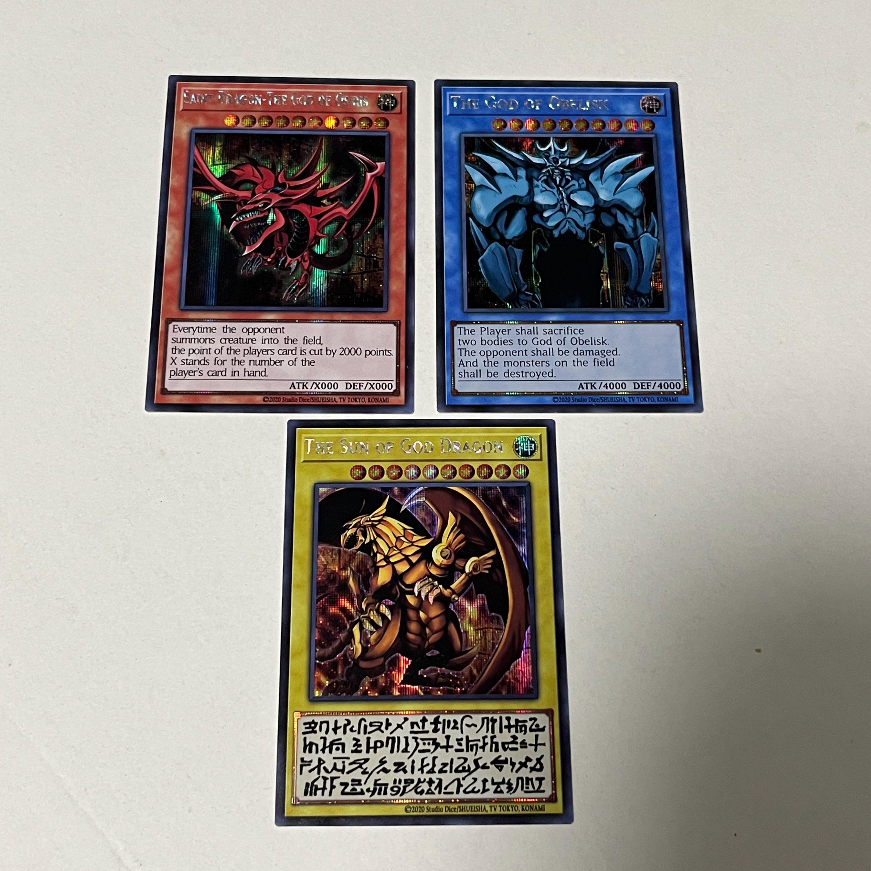 3 god cards of yugioh Yu Gi Oh Legendary Collection Ultra Rare Card Set Egyptian God Slifer, Obelisk Ra (Limited Edition) Ultra Rare Version : Toys & Games and most soughtafter monsters ever created The Egyptian God Cards Yugioh Egyptian God Cards Winged