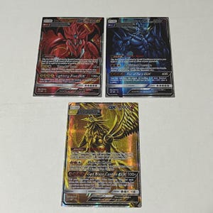 Benutzerdefinierte ägyptischer Gott - Slifer Obelisk Ra PTKG Format 3Karten Set Geheimes japanisches DIY