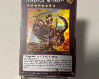Custom King Landia the Goldfang Super English Diy Fan-made