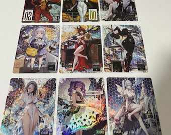 Tarjeta ilustrada ACG Nikke Elige cualquier versión Texturizada JP DIY Hecho por fans n.° 7