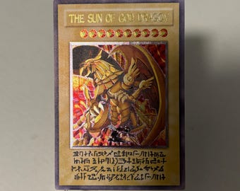 Custom The Winged Dragon of Ra Ultimate English Diy Fan-made Hieratic Text
