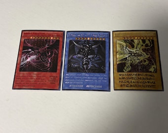 Custom 3X Egyptian God - Slifer Obelisk Ra Ultra English Diy Fan-made #2