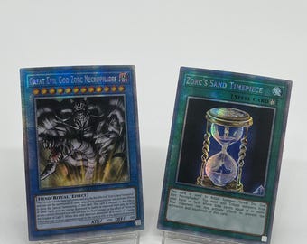 Great Evil God Zorc Necrophades 2card SET Secret Rare CUSTOM PROXY card