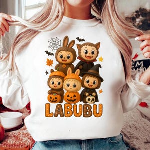 Labubu Monster Clipart: Kawaii Character PNG for Sublimation (Digital Download)