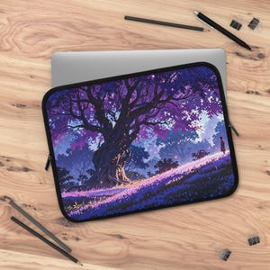 Enchanting Forest Laptop Sleeve, Laptop Case, Computer Sleeve, Floral Sleeve, Gift for Nature Lovers, Back to School Must-Have
