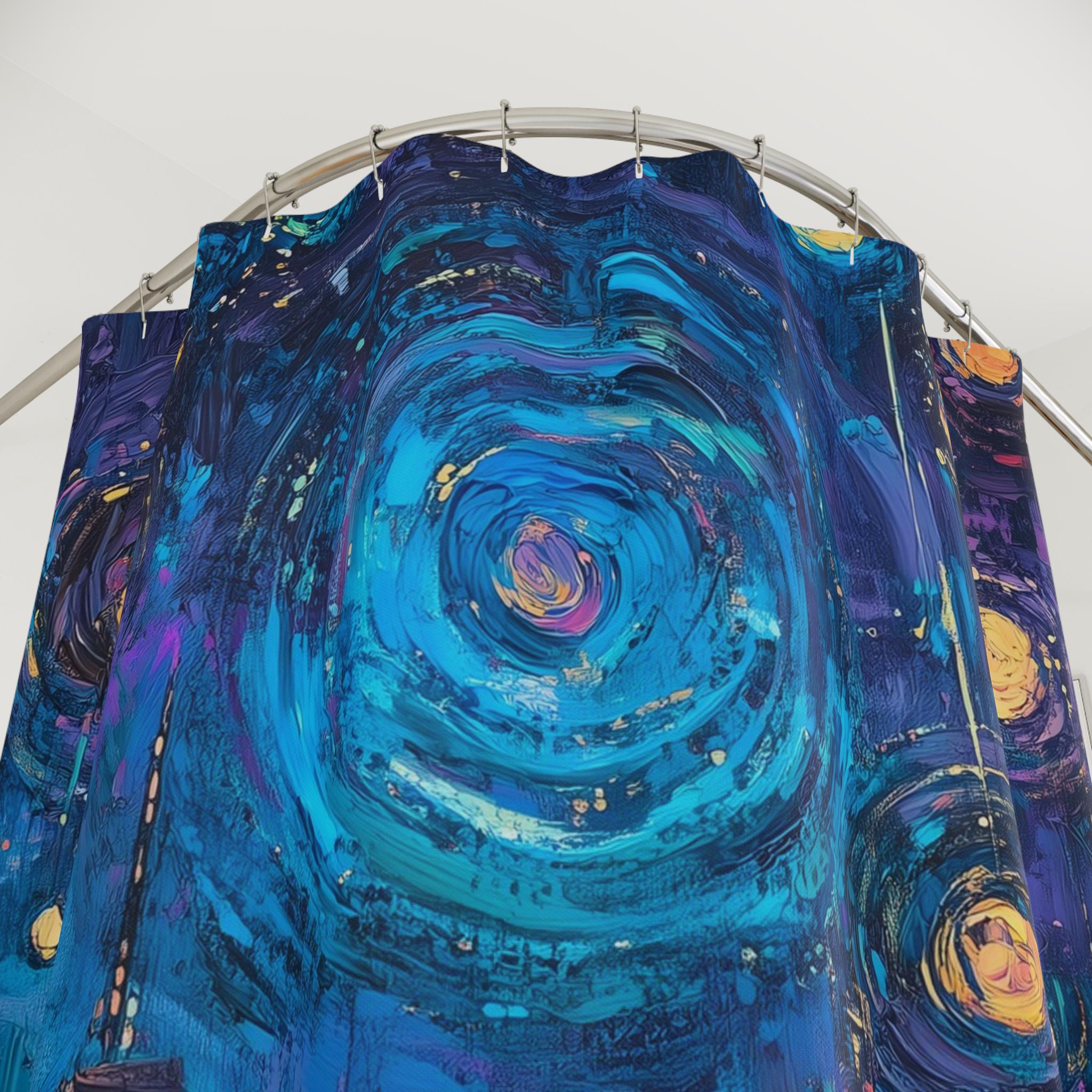 ゴッホ風シャワーカーテン、最高のシャワーカーテン、ロサンゼルスの