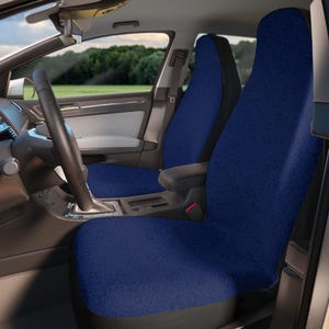 Stylish Car Seat Covers, Blue And Navy, Custom Fit Auto Accessories, Protective Covers for Seats, Unique Car Decor, Car Interior Upgrade