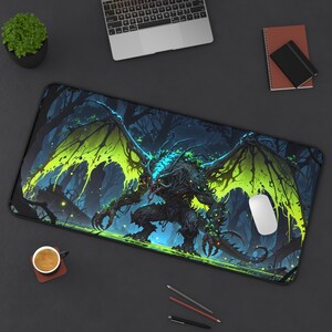 Forest Behemot Best Gaming Mousepad, XXL Desk Mat for Home Office or Gaming, Non-Slip Anti-Fray Mouse Pad