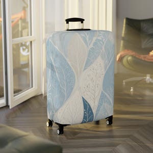 Nature-Inspired Luggage Cover - Travel Gear, Suitcase Protector, Floral Travel Accessory, Gift for Travelers, Wanderlust Decor