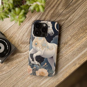 Magical Unicorn Tough Phone Case, Fantasy Phone Cover, Floral Phone Protector, Gifts for Unicorn Lovers, Durable Phone Accessory