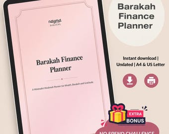 Islamic Budget Planner, Muslimah Finance Tracker & Zakat Organizer (PDF)